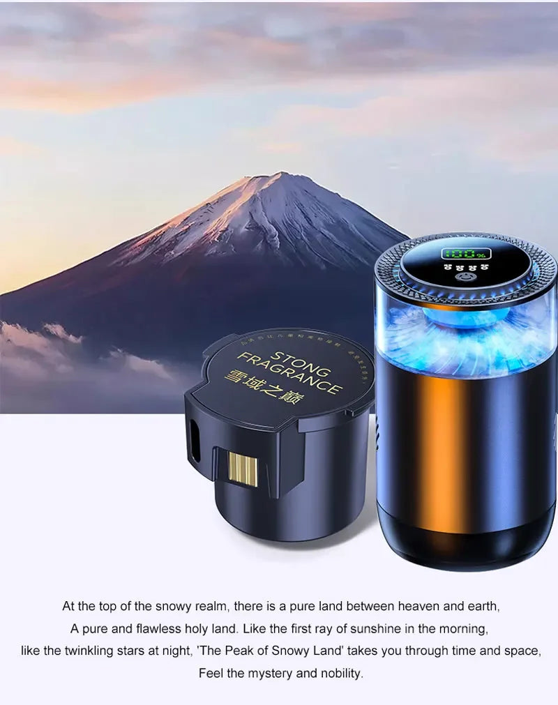 Elektrisk Bilparfym med Digital Display – Ocean Doft & Aromaterapi för bilens interiör