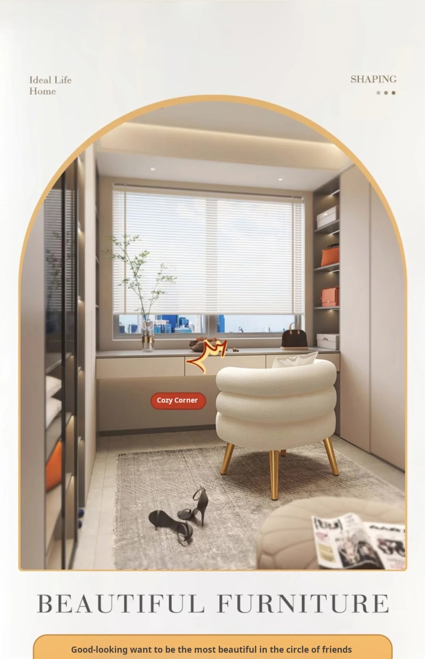 Fluffig 1-sits Soffa – Nordisk Lyx för Vardagsrum & Sminkhörna