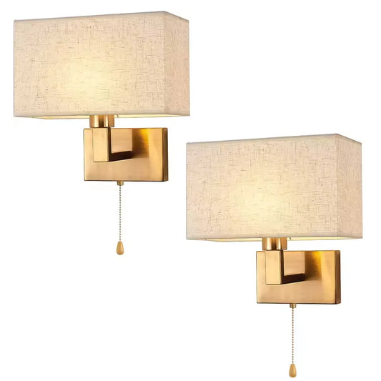 2x Vägglampor i Guld – Modern LED-lampa