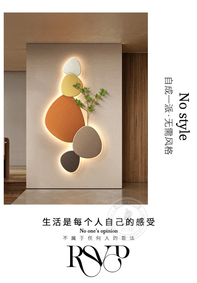 Ny stil vägglampa för vardagsrum – dekorativ målning med växtmotiv för veranda, korridor och hall – väggmonterad lampa med kontakt