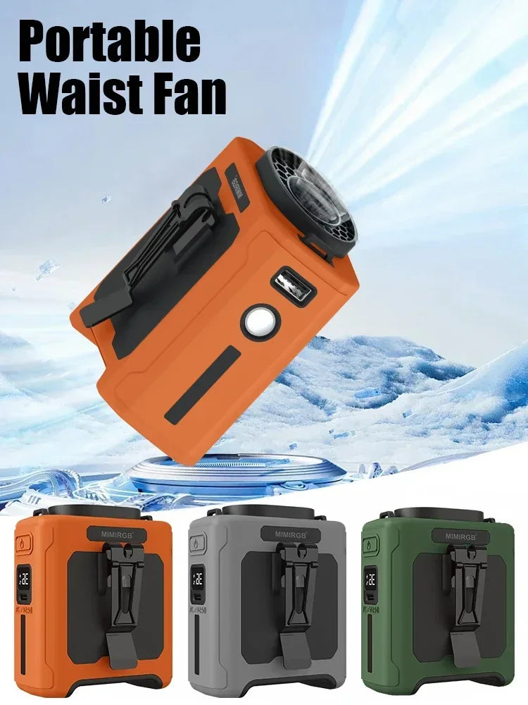 Portabel Midjefläkt 10000mAh