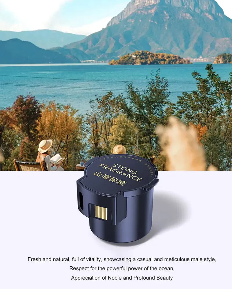 Elektrisk Bilparfym med Digital Display – Ocean Doft & Aromaterapi för bilens interiör