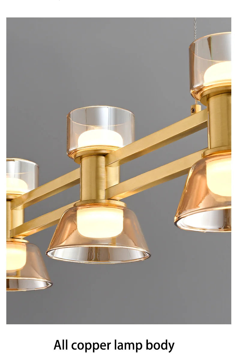 Nordisk LED-ljuskrona – Lyxig Design för Restaurang, Bar & Köksö