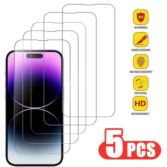 Skärmskydd i Härdat Glas – För iPhone 11–17 Pro/Pro Max – Reptålig & Stöttålig