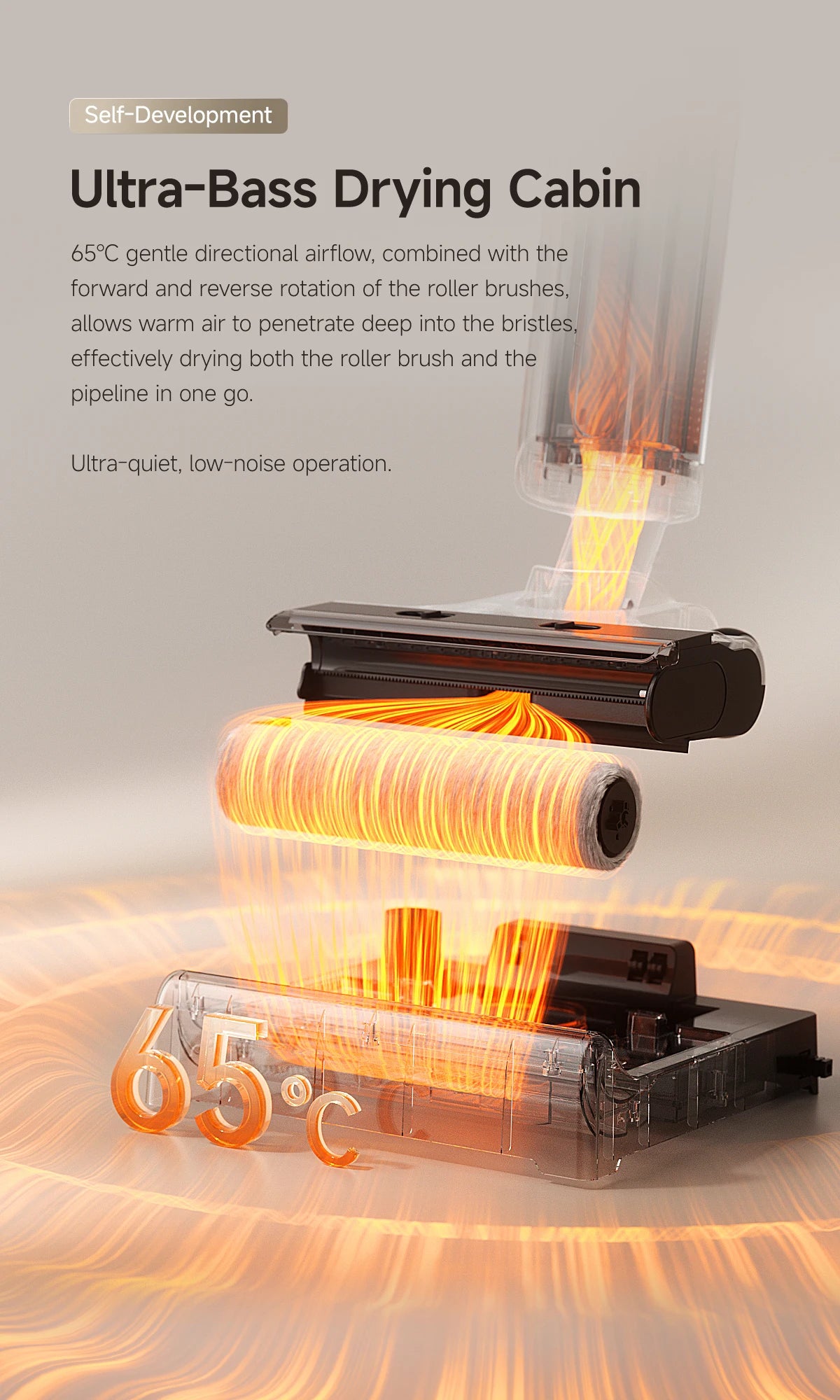 UWANT D500 Sladdlös Våt Torr Dammsugare 17000Pa 65C Självrengöring