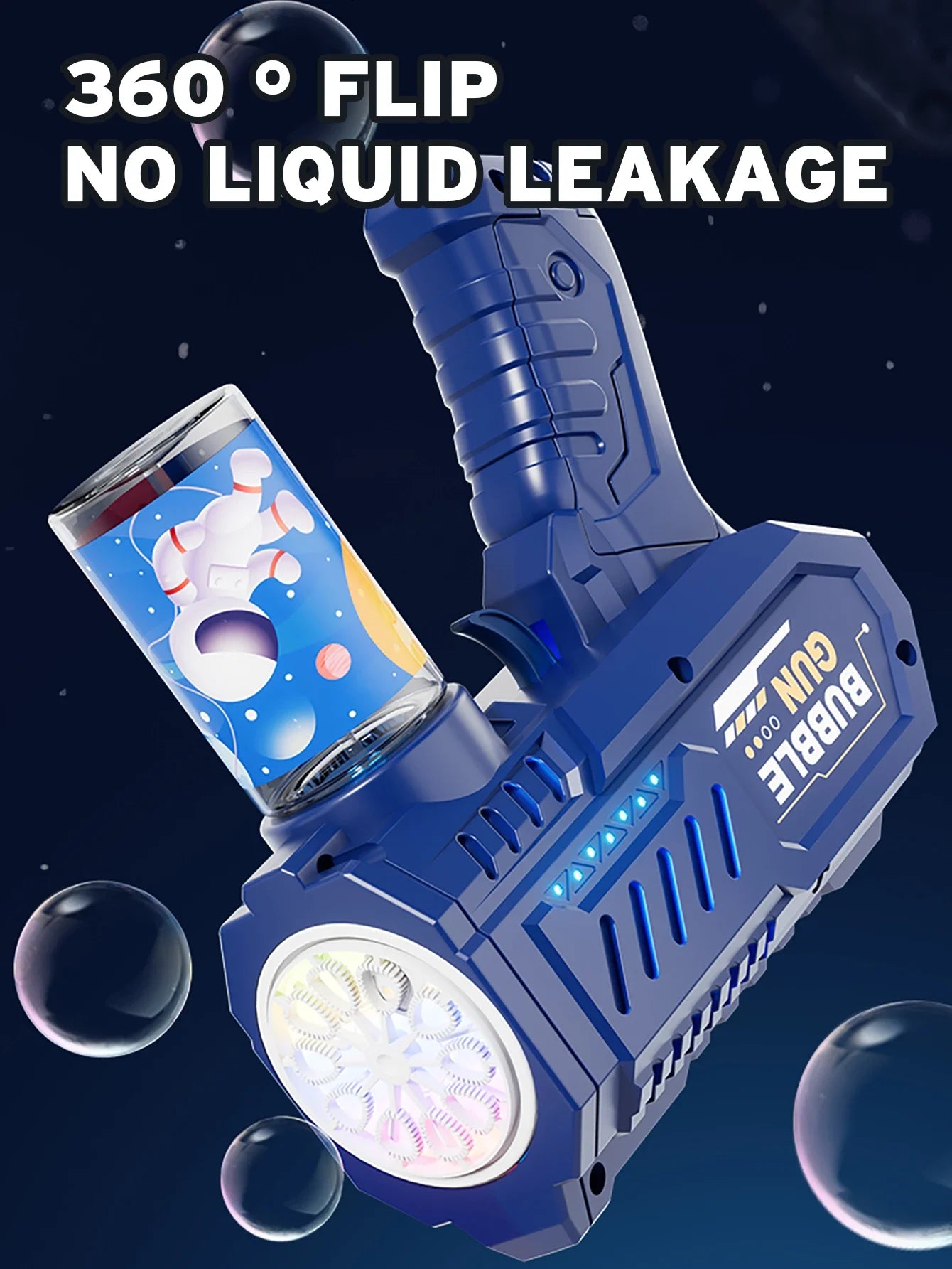🫧 Automatisk Bubbelmaskin – Raketformad Bubbelpistol med Vätska | Utomhusleksak för Barn 3–6 år