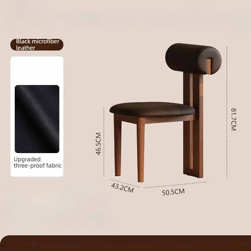 4-pack nordiska matstolar i massivt trä fransk retrostil tygsits Hippo design