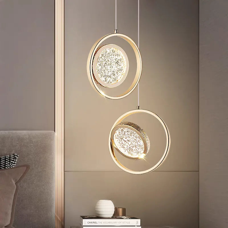 Modern LED Pendellampa – Lyxig Designlampa för Sovrum, Vardagsrum & Entré