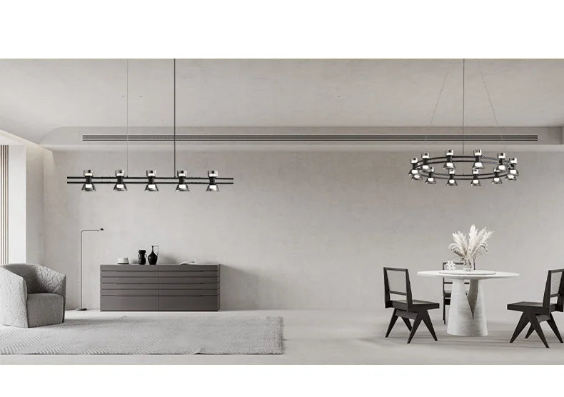 Nordisk LED-ljuskrona – Lyxig Design för Restaurang, Bar & Köksö