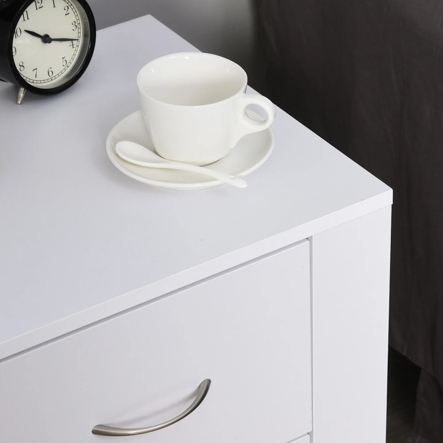 HOMCOM Sängbord med 2 Lådor – Elegant & Praktiskt för Sovrum och Vardagsrum