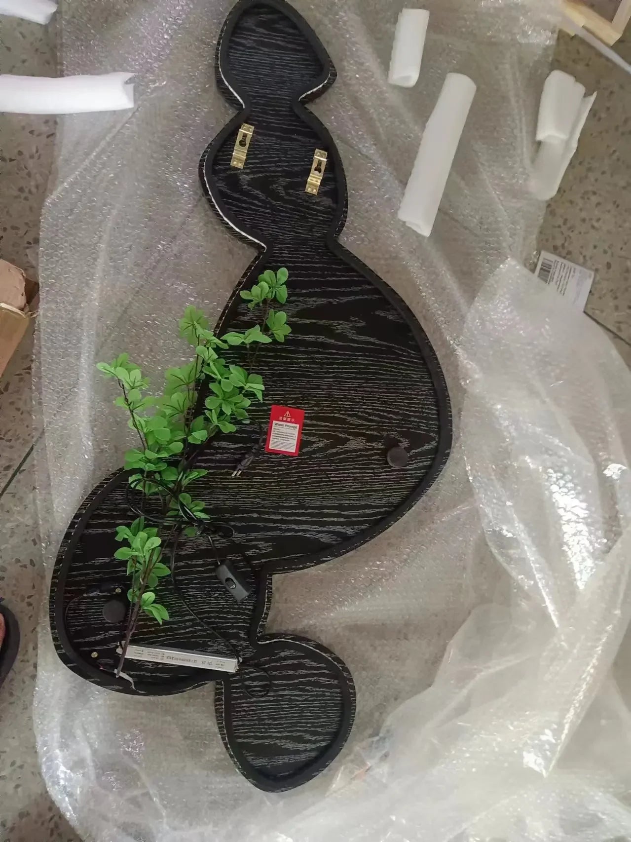 Ny stil vägglampa för vardagsrum – dekorativ målning med växtmotiv för veranda, korridor och hall – väggmonterad lampa med kontakt