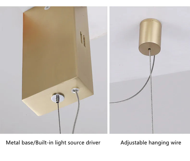 Postmodern Vågformad Taklampa – LED Pendellampa med Fjärrkontroll – För Utställning, Vardagsrum & Butik