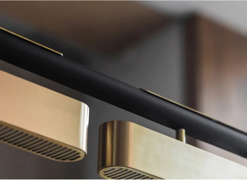 Modern minimalistisk LED-pendellampa – lång kromad taklampa för bord, kök och vardagsrum