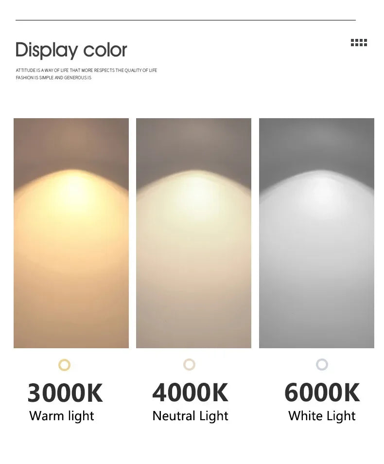 Minimalistisk LED Taklampa med Cirkulära Ringar – D40/D60