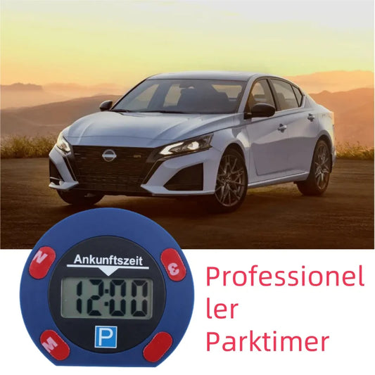 Elektronisk Parkeringsskiva – LCD Dubbel Display – Automatisk Tidtagning