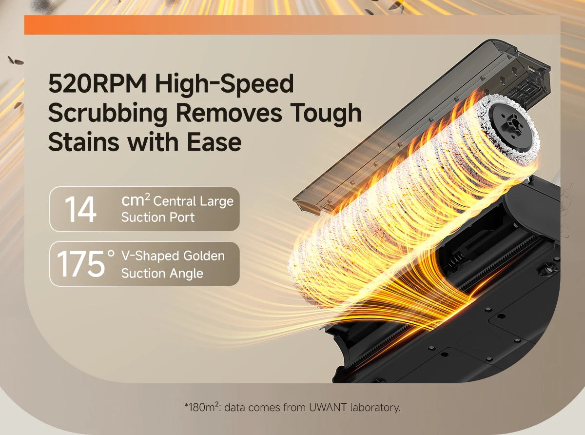 UWANT D500 Sladdlös Våt Torr Dammsugare 17000Pa 65C Självrengöring