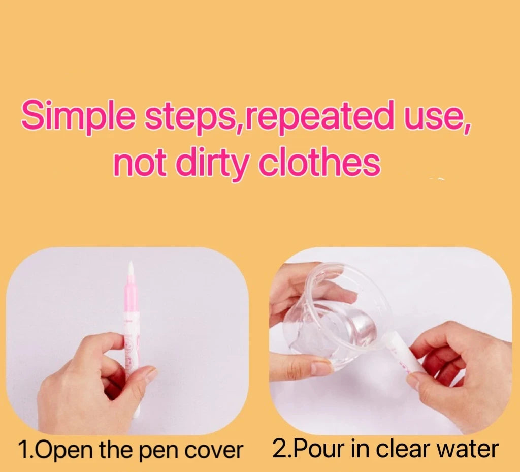 1 Bok + 1 Penna – Återanvändbar målarbok med vatten – sensorisk pedagogisk ritbok för barn (3–6 år)