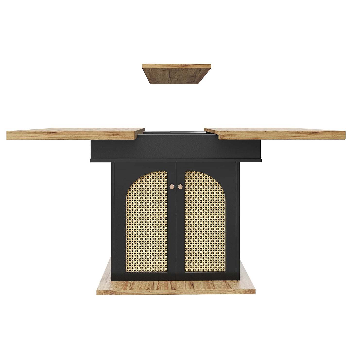 Utdragbart Matbord med Förvaring – Modern Design för Kök & Vardagsrum (110–140 × 80 cm)