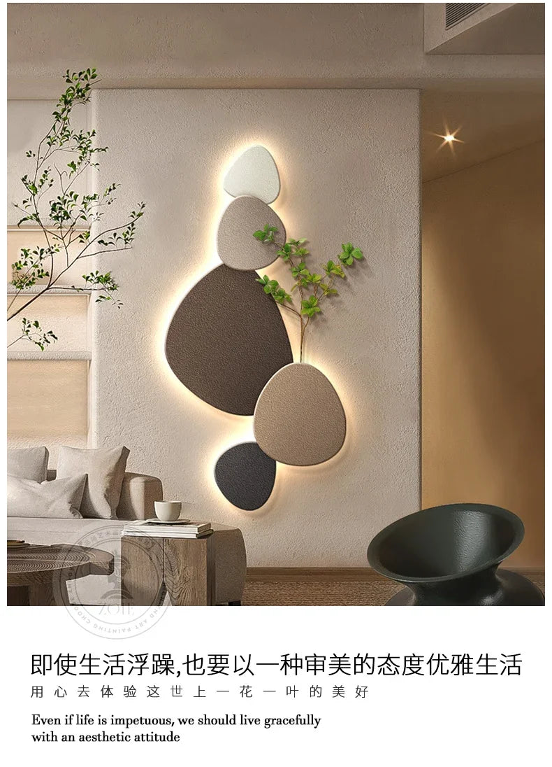 Ny stil vägglampa för vardagsrum – dekorativ målning med växtmotiv för veranda, korridor och hall – väggmonterad lampa med kontakt