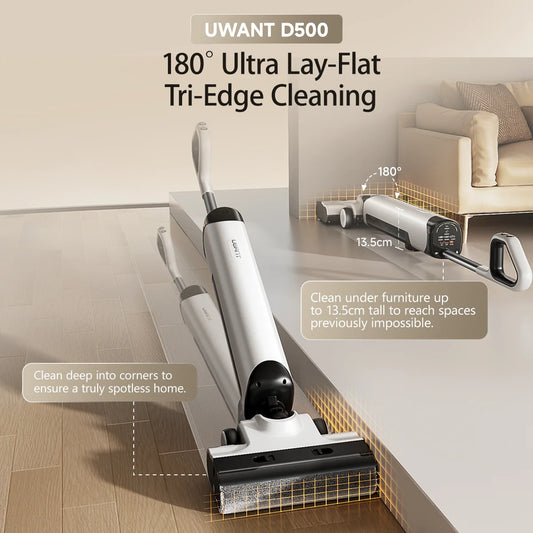 UWANT D500 Sladdlös Våt Torr Dammsugare 17000Pa 65C Självrengöring
