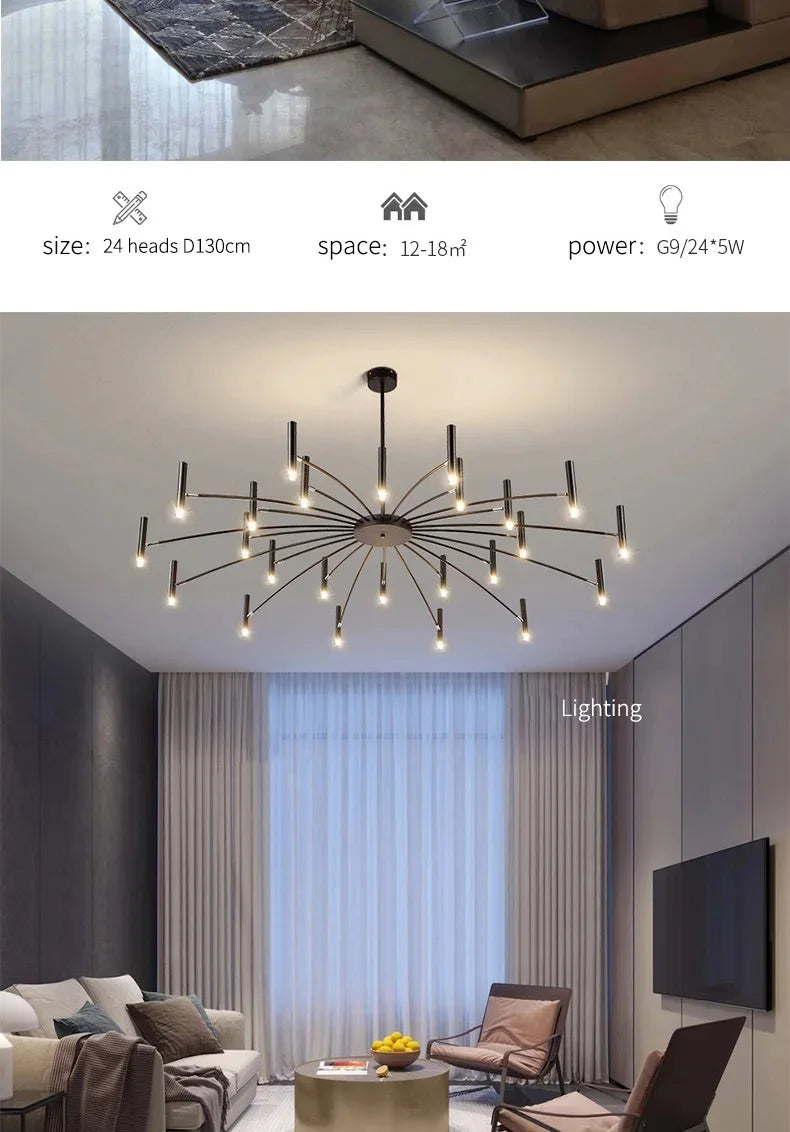 Minimalistisk Taklampa – G9 LED Pendel för Hemmets Inredning