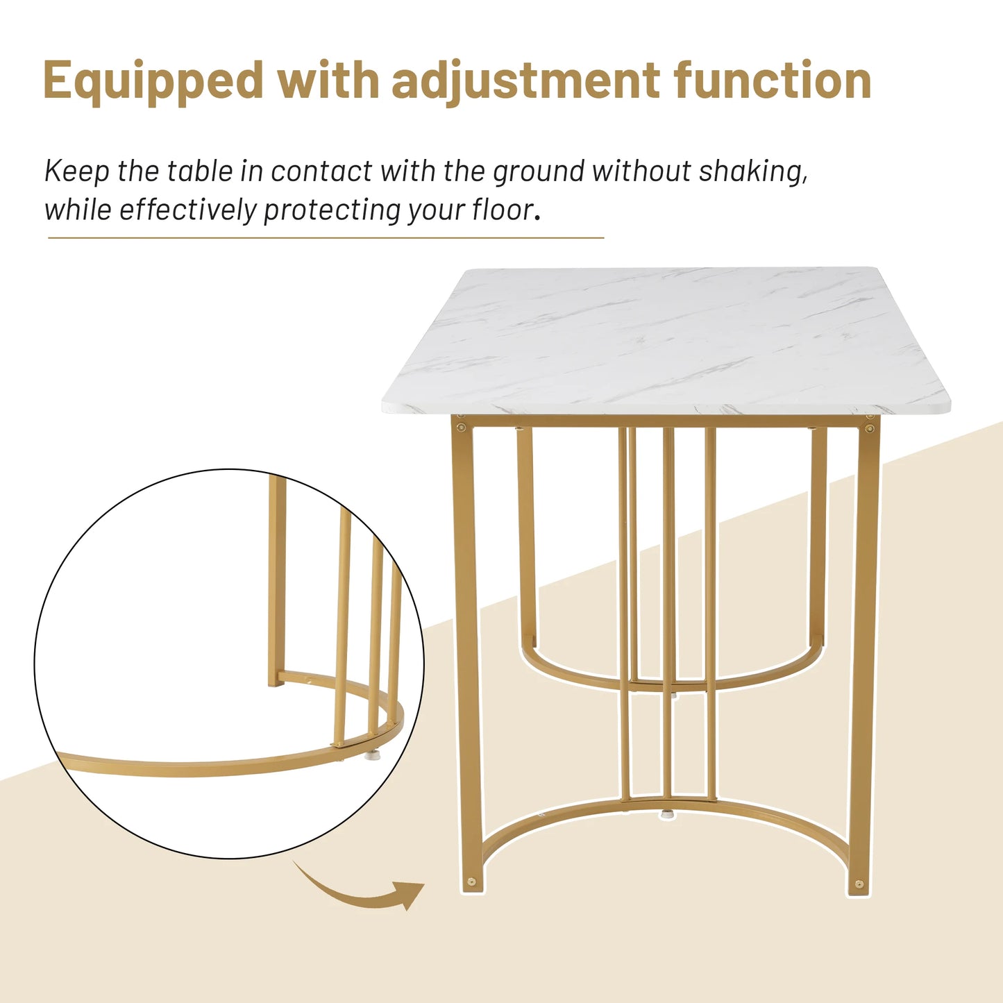 Matgrupp (5 delar) – Modernt Matbord med 4 Stolar, 140×80 cm