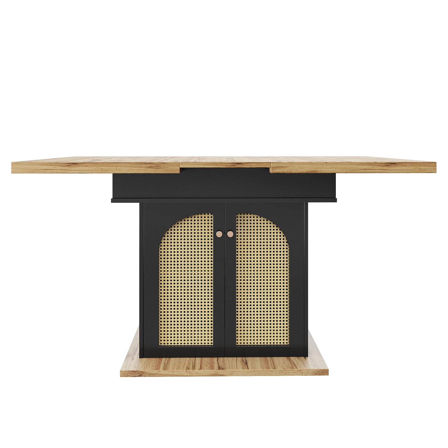 Utdragbart Matbord med Förvaring – Modern Design för Kök & Vardagsrum (110–140 × 80 cm)