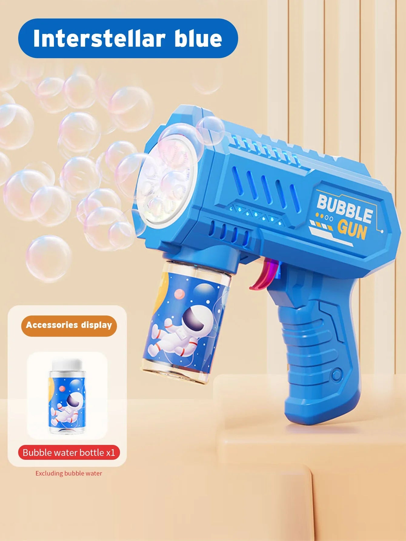 🫧 Automatisk Bubbelmaskin – Raketformad Bubbelpistol med Vätska | Utomhusleksak för Barn 3–6 år