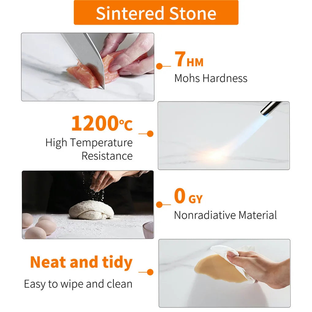 Wisfor Matbord i Sintrad Sten – Modern Rektangulär Design för 2–4 Personer