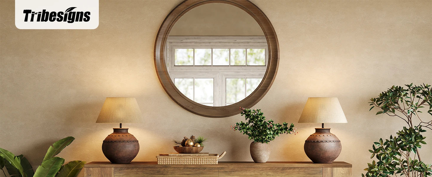 Tribesigns Konsolbord – 160 cm med Lådor & X-ben i Farmhouse-stil