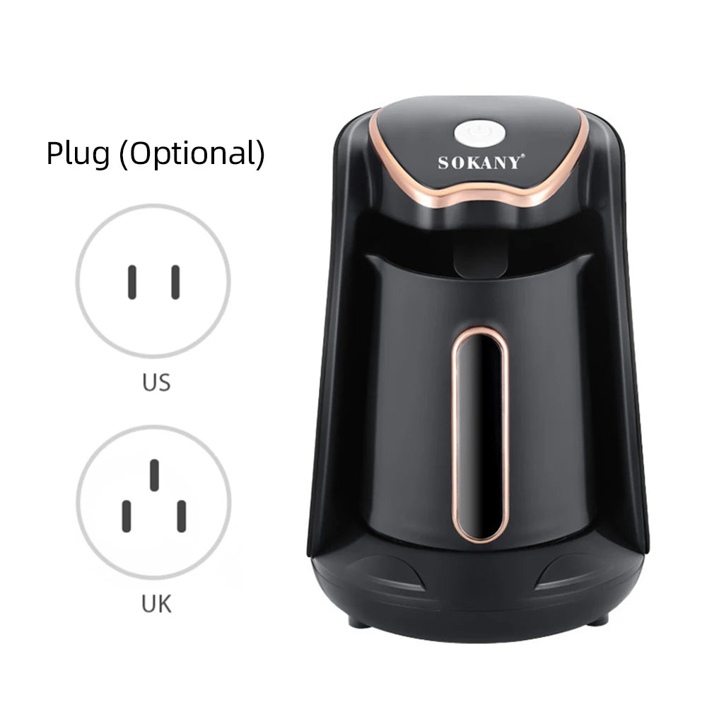 SOKANY Elektrisk Turkisk Kaffebryggare med Kopp – 600W Snabbuppvärmning