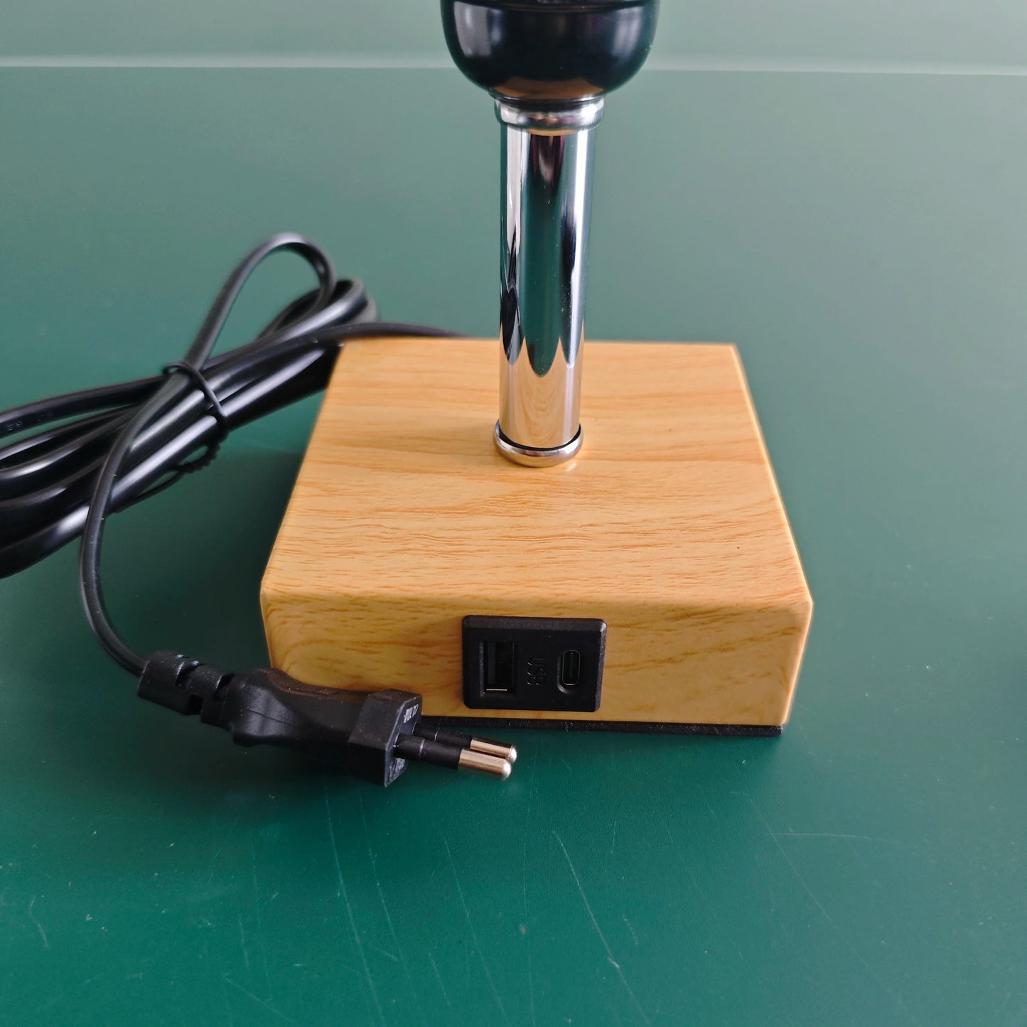 2-pack LED Bordslampor med USB & Type-C – Touchstyrning & Snabbladdning