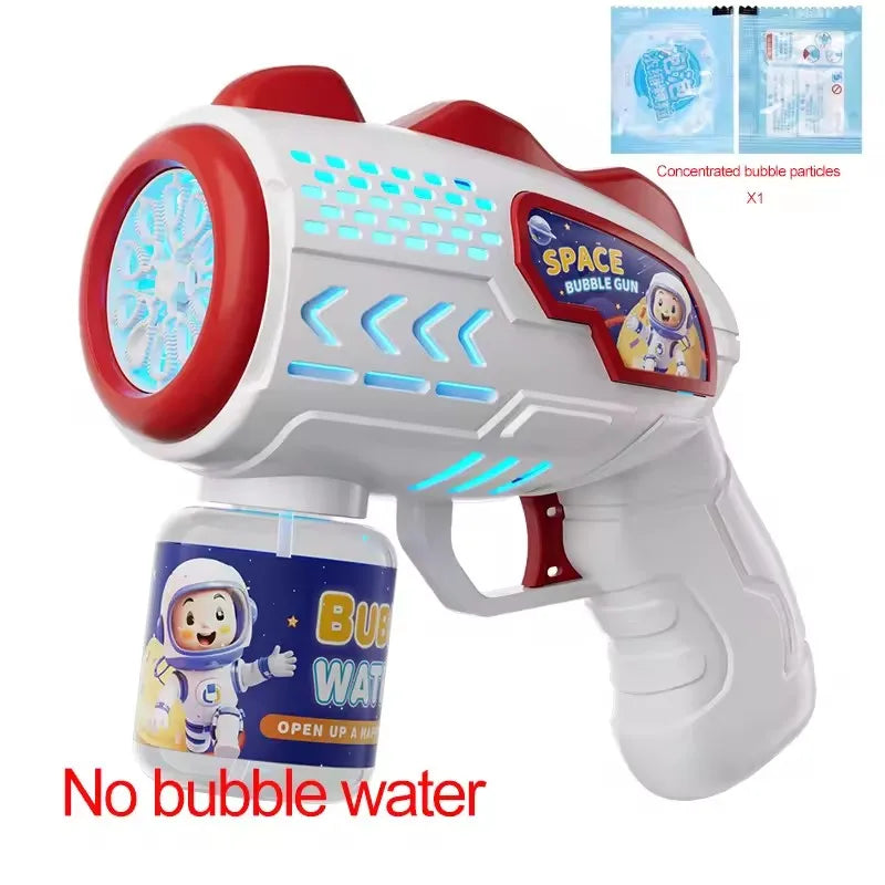 🫧 Automatisk Bubbelmaskin – Raketformad Bubbelpistol med Vätska | Utomhusleksak för Barn 3–6 år