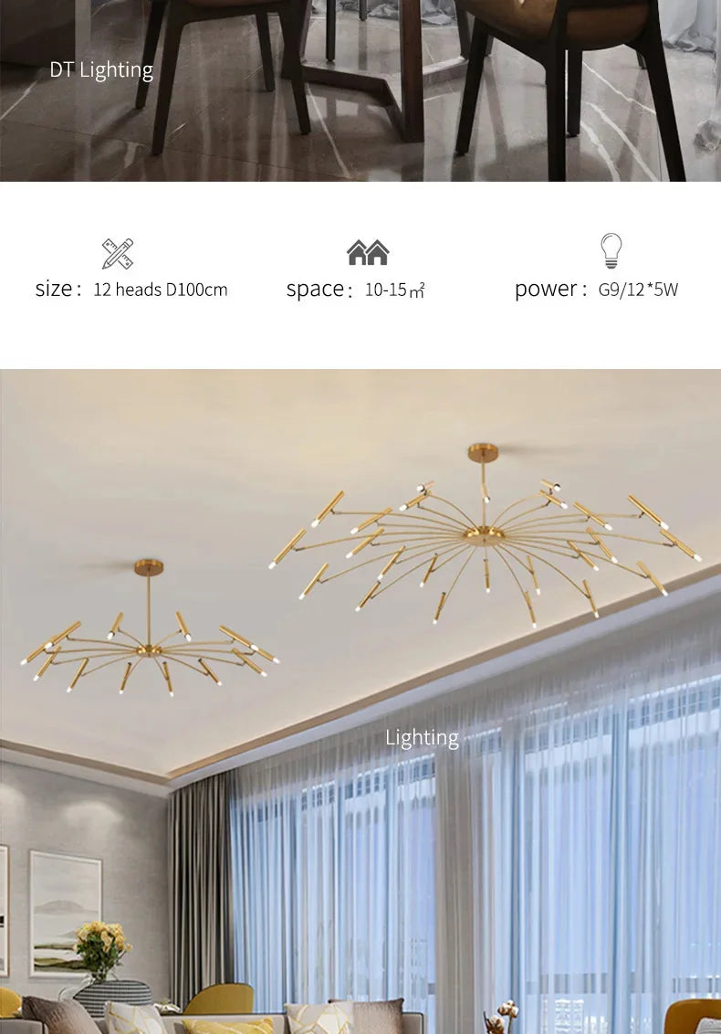 Minimalistisk Taklampa – G9 LED Pendel för Hemmets Inredning