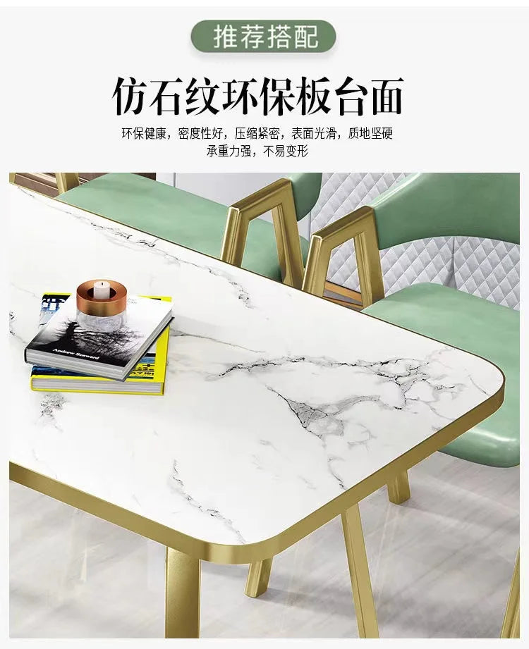 Komplett Matgrupp – Modernt Bord & 4 Stolar i MDF-trä