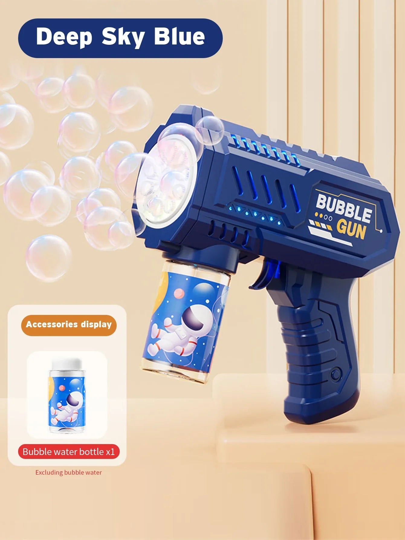 🫧 Automatisk Bubbelmaskin – Raketformad Bubbelpistol med Vätska | Utomhusleksak för Barn 3–6 år