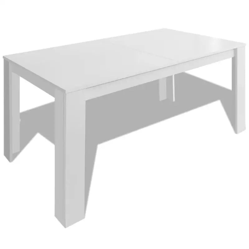 Vitt matbord 140 × 80 cm – modern och lättskött design