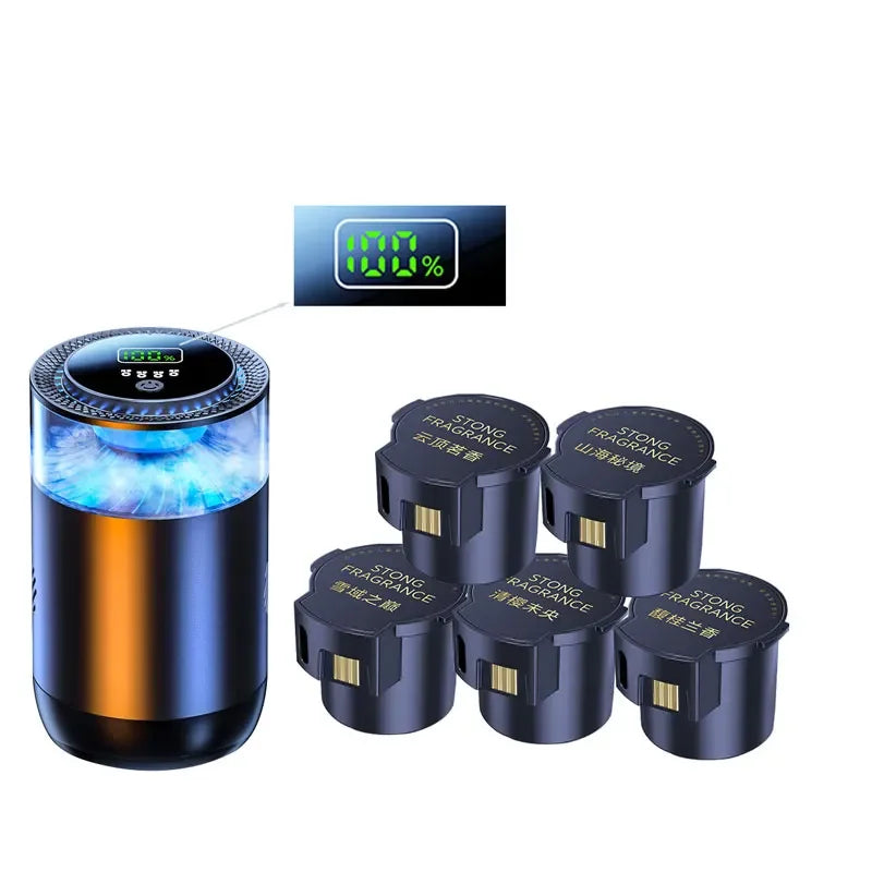 Elektrisk Bilparfym med Digital Display – Ocean Doft & Aromaterapi för bilens interiör
