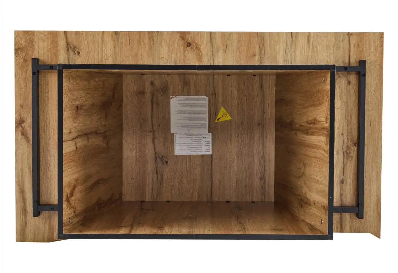 Modernt Träfärgat Matbord – Elegant Design för Kök & Bistro