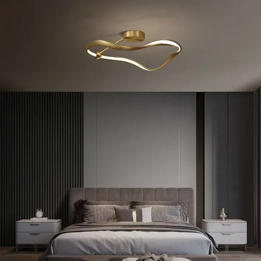 Modern LED Taklampa – Nordisk Lyx för Sovrum, Matsal & Restaurang