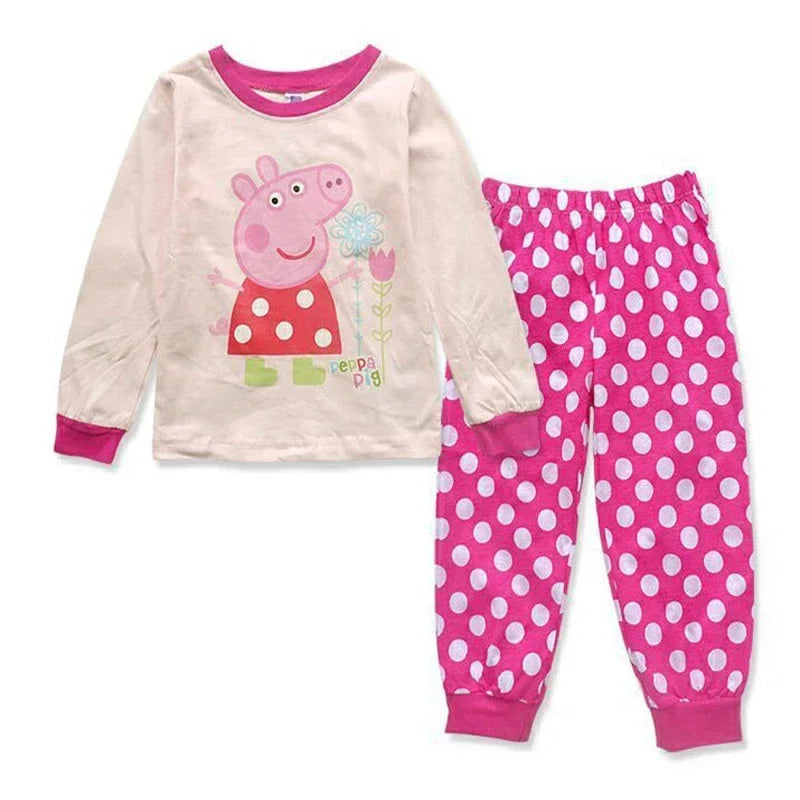Pyjamas med Peppa Pig & Rörlig Docka – För Flickor & Pojkar