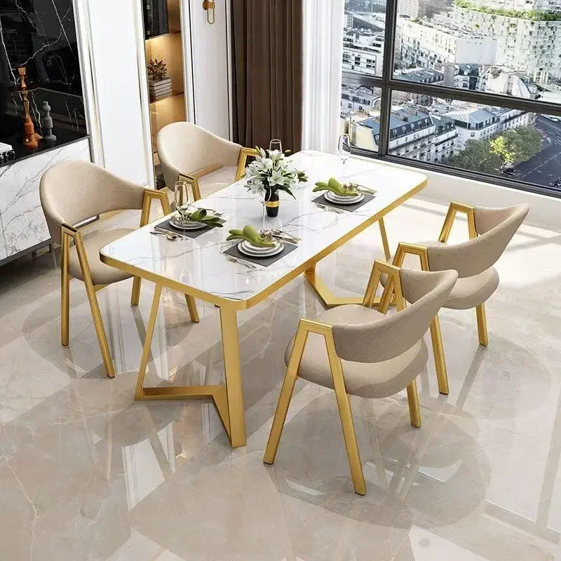 Komplett Matgrupp – Modernt Bord & 4 Stolar i MDF-trä