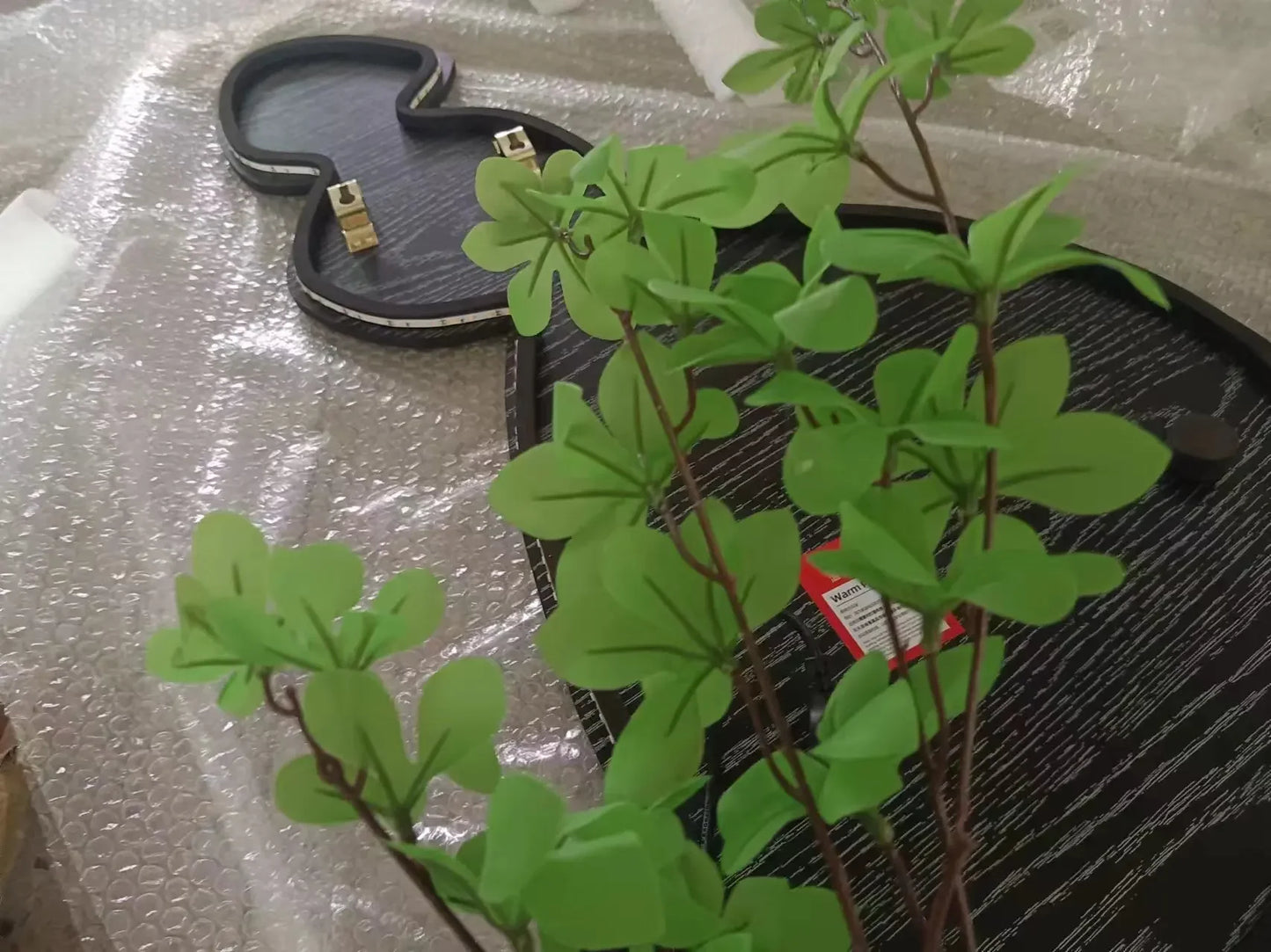 Ny stil vägglampa för vardagsrum – dekorativ målning med växtmotiv för veranda, korridor och hall – väggmonterad lampa med kontakt