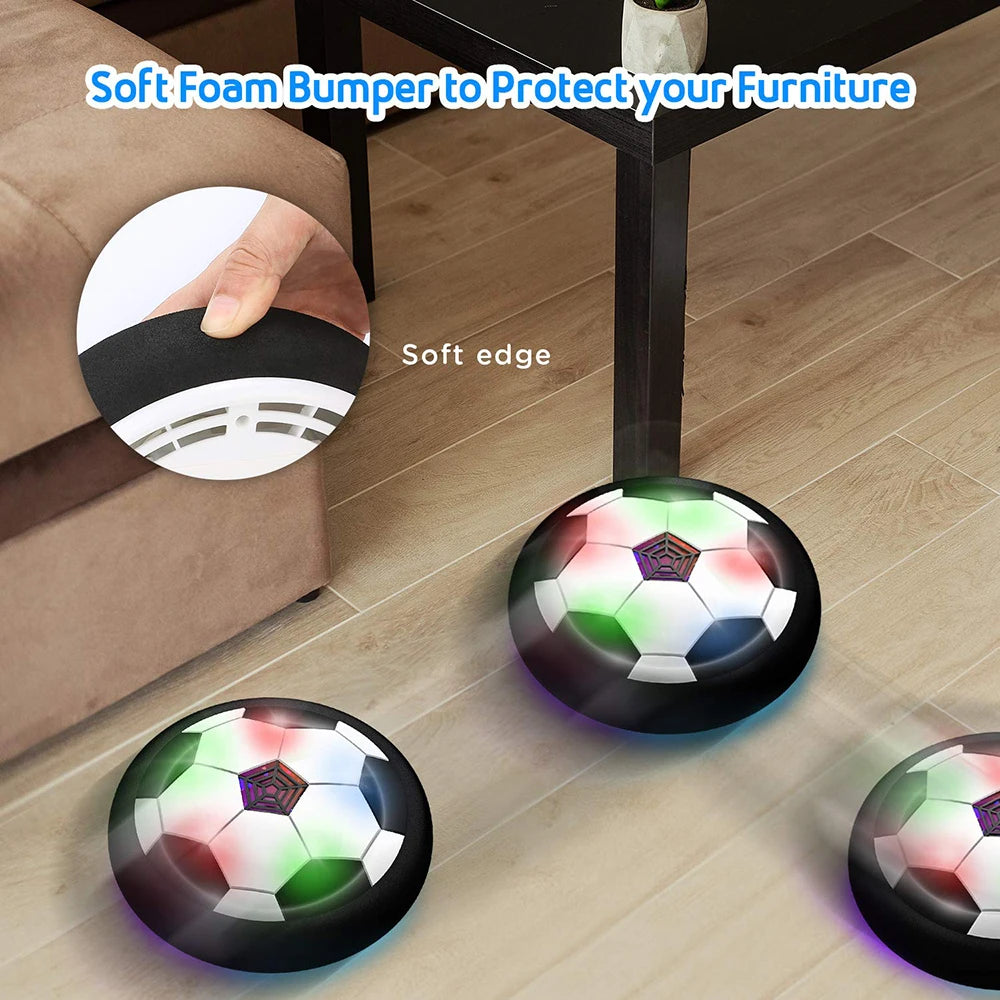 LED Hover Fotboll – Flygande Boll med Ljus – För Inomhus & Utomhuslek – 18cm