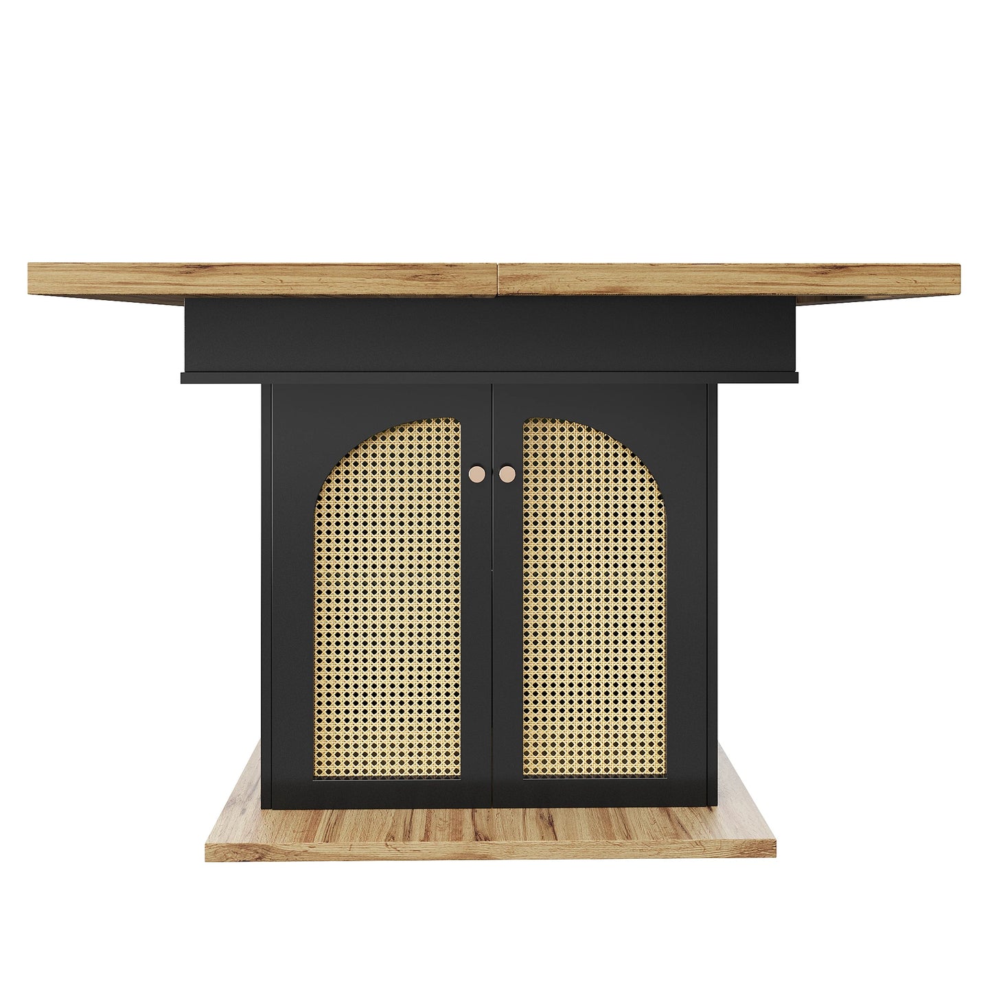 Utdragbart Matbord med Förvaring – Modern Design för Kök & Vardagsrum (110–140 × 80 cm)