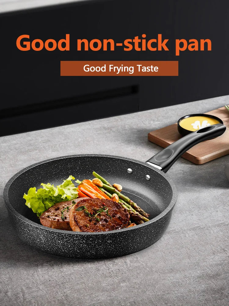 Nonstick Stekpanna – Maifan Stone – 22/24/26/28 cm – För Induktion & Alla Spisar