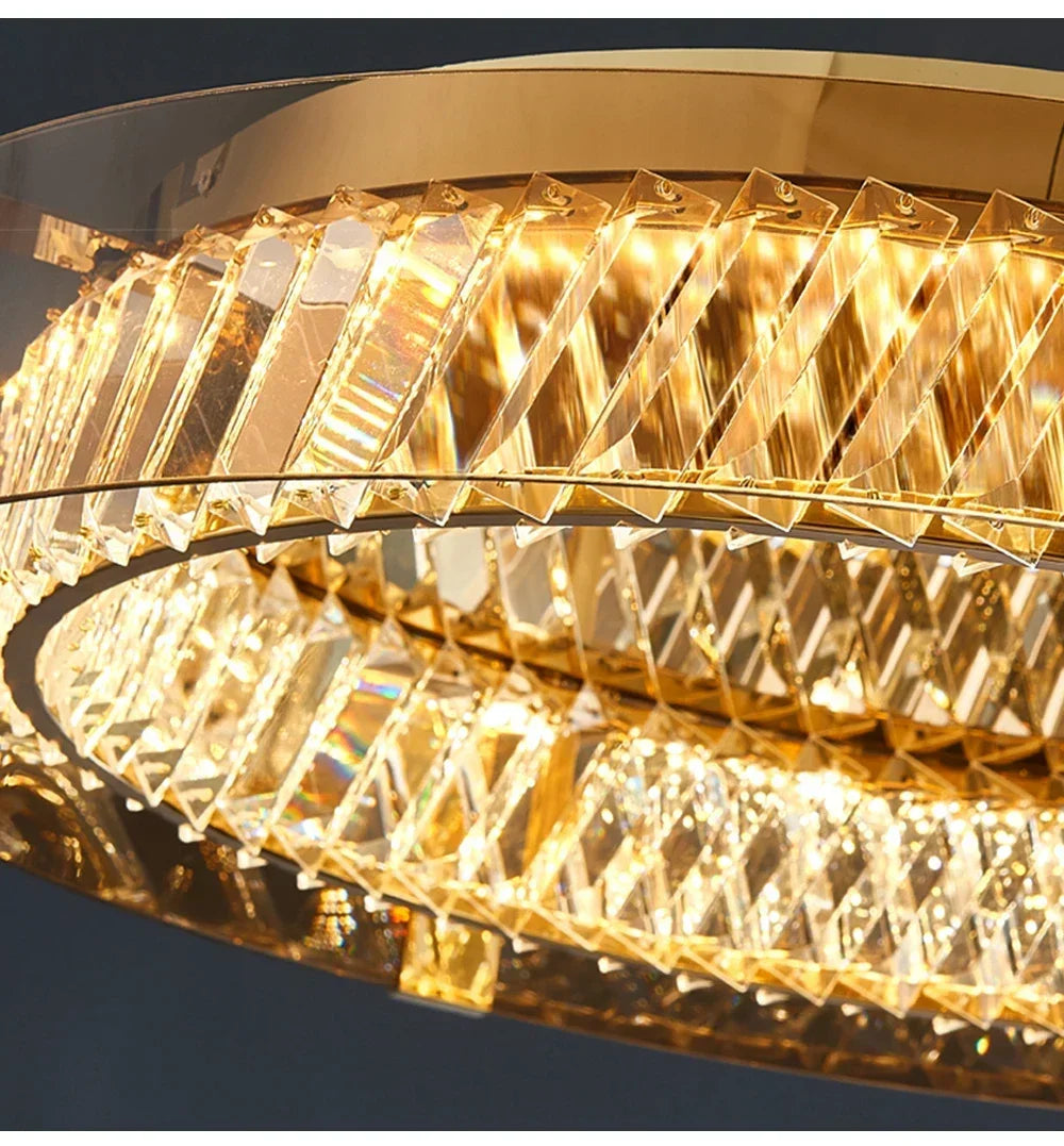 Kristalltaklampa med LED – Lyxig & Dimbart för Sovrum, Matsal & Vardagsrum