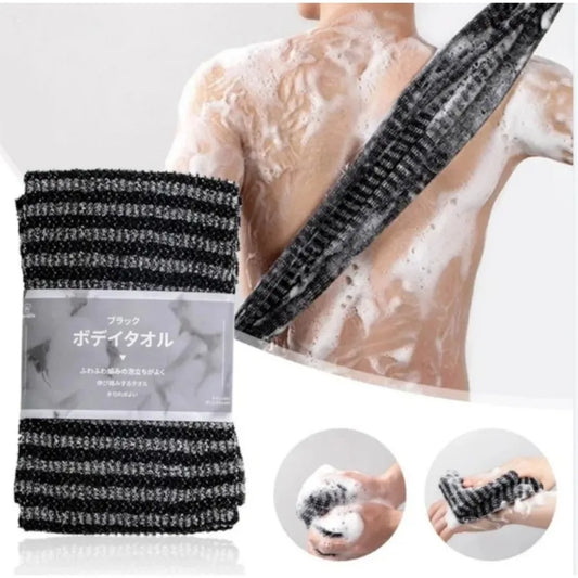 Japansk Skrubbhandduk – Exfolierande Duschtvättlapp för Rygg & Kropp