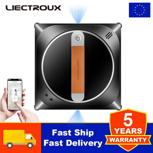 LIECTROUX YW910 Fönsterputsrobot – Dubbelspray, Laser, Appstyrning – 3000Pa Sugkraft