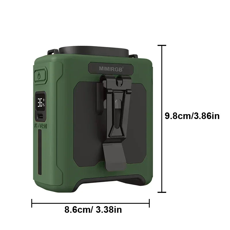 Portabel Midjefläkt 10000mAh